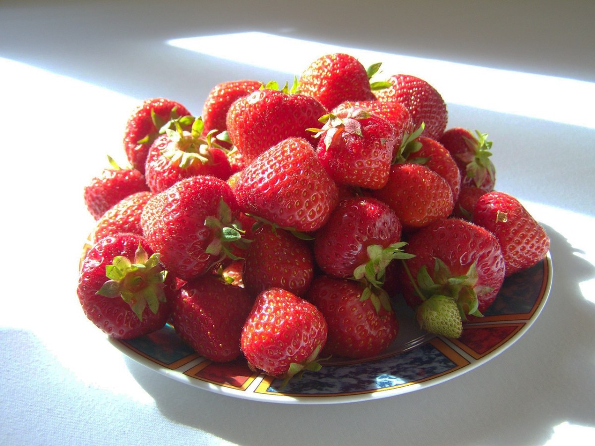 红草莓地球、水果免费图片