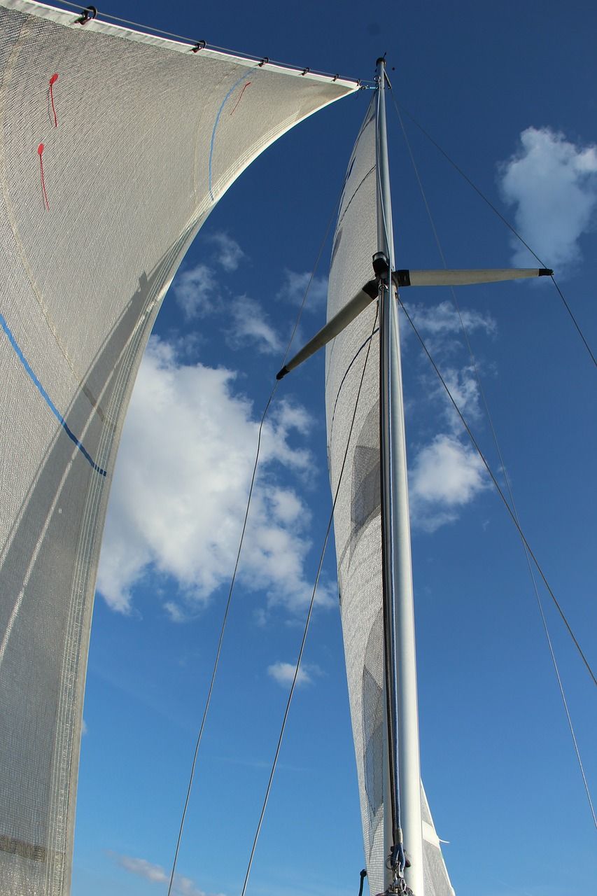 帆,帆船桅杆,天空