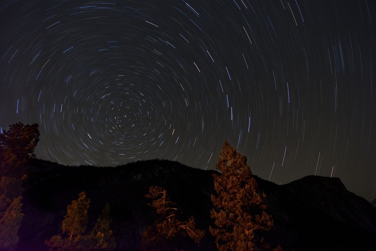 黑暗、夜、星星免费图片