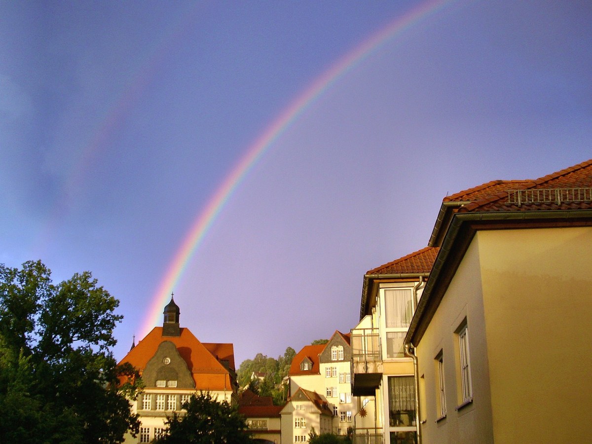 彩虹、背景免费图片