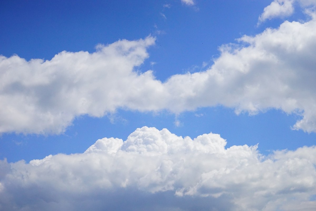 天空,藍色,雲