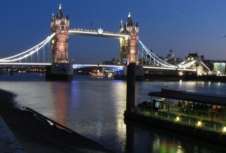 伦敦塔桥、夜、伦敦