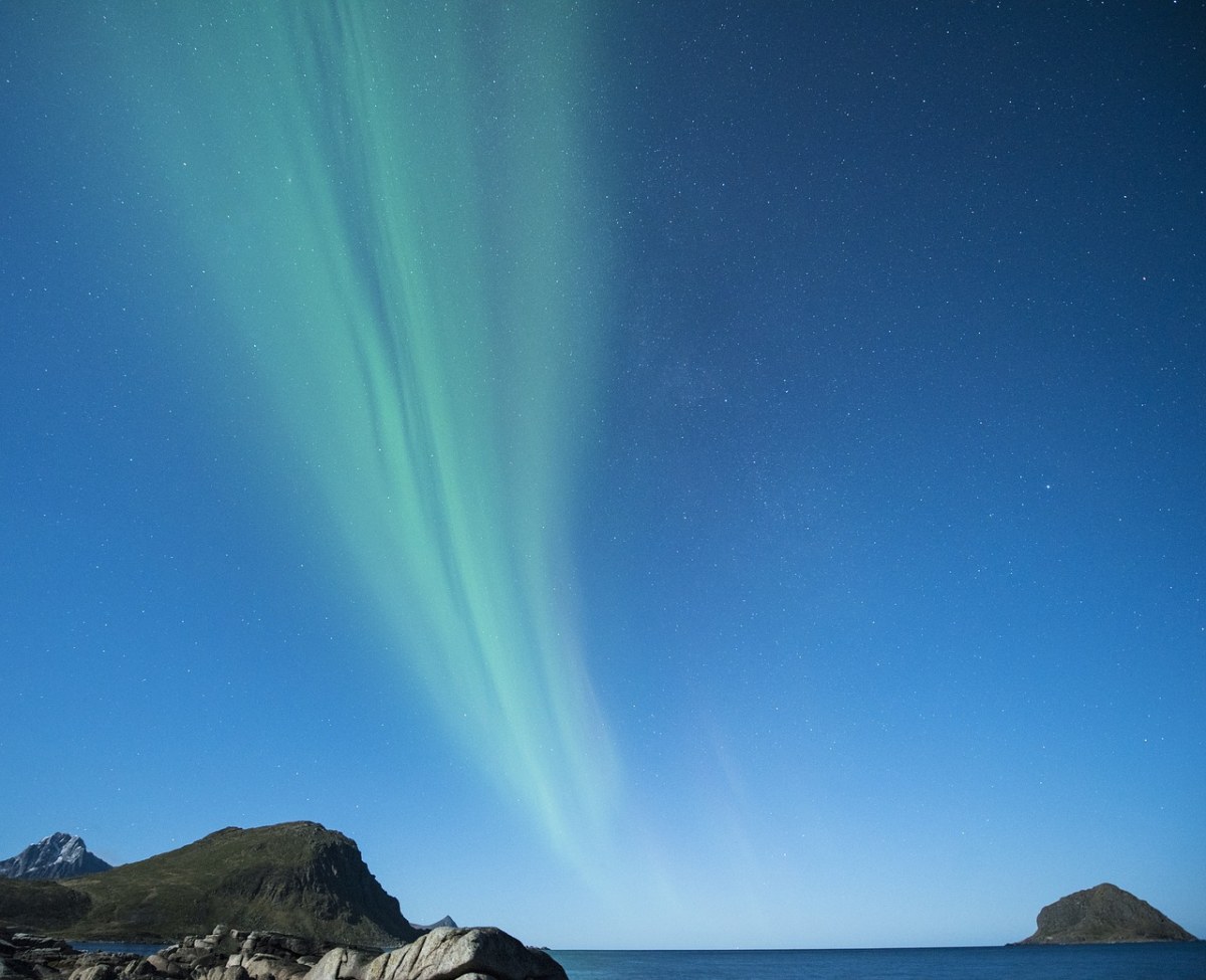 北极光、罗弗敦、挪威免费图片