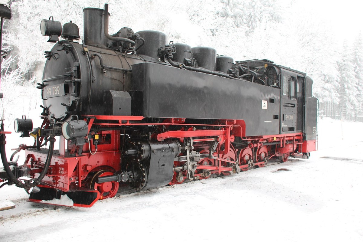 蒸汽机车、铁路、老免费图片