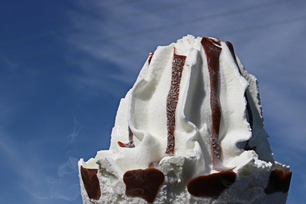 冰淇淋,天空,冰