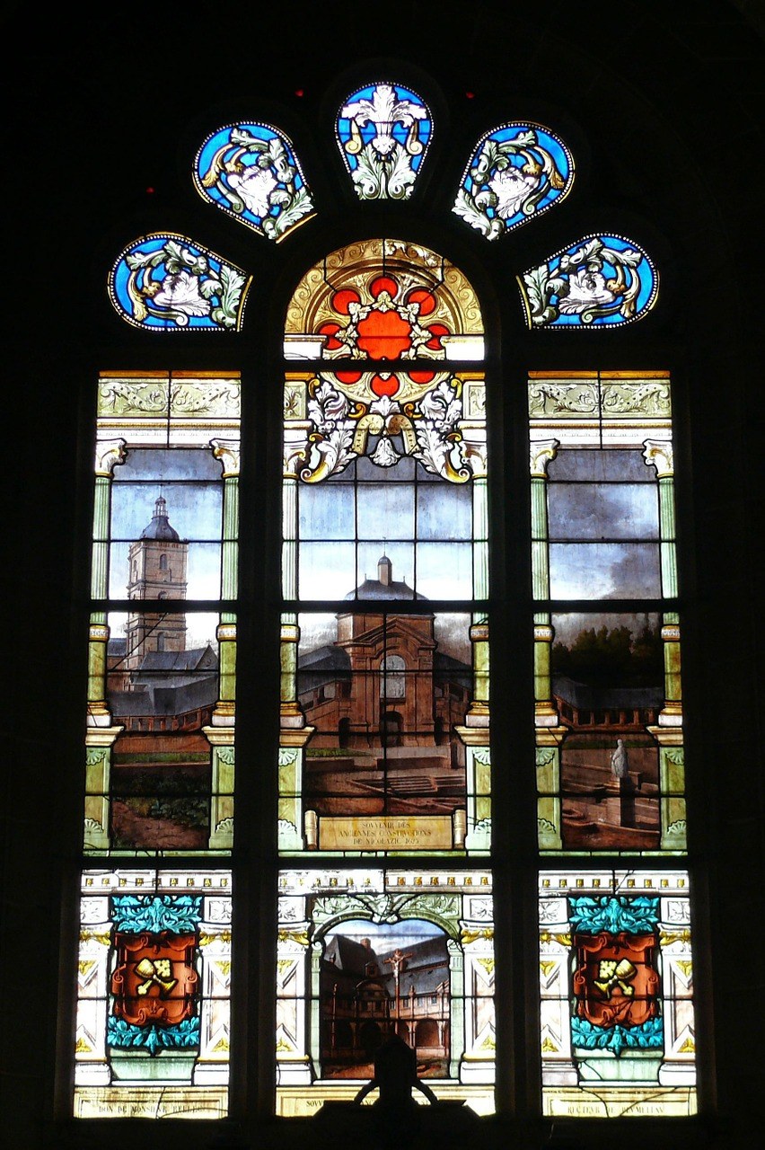 教堂、彩色玻璃窗口、彩绘玻璃、圣安娜免费图片