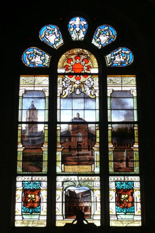 教堂、彩色玻璃窗口、彩绘玻璃、圣安娜