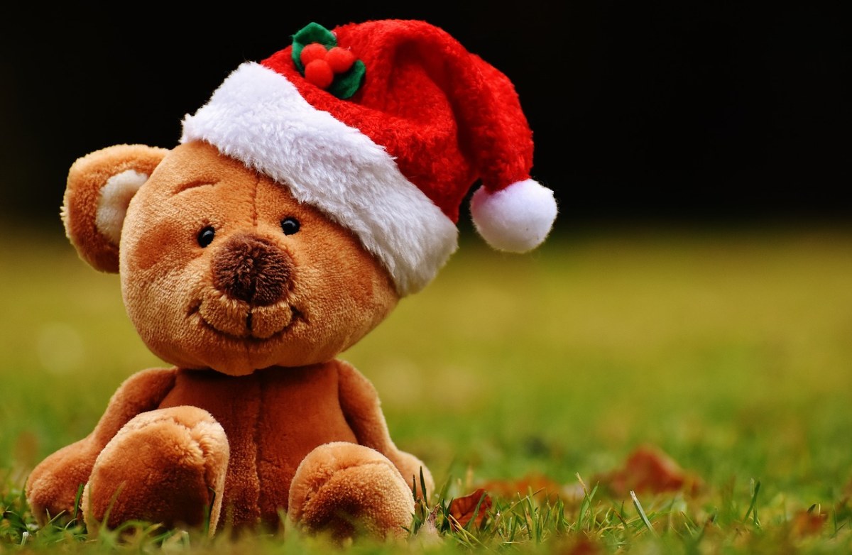 圣诞节、泰迪熊、毛绒玩具免费图片