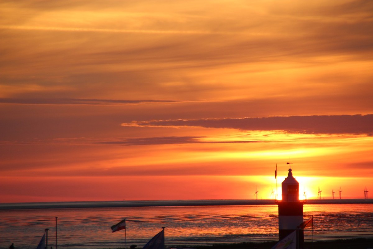 日落、北海、Abendstimmung免费图片