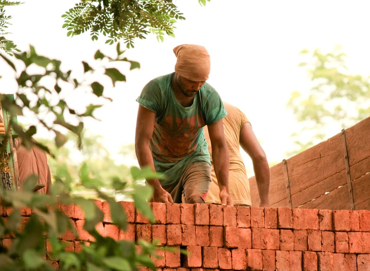 砖、劳动者、印度免费图片