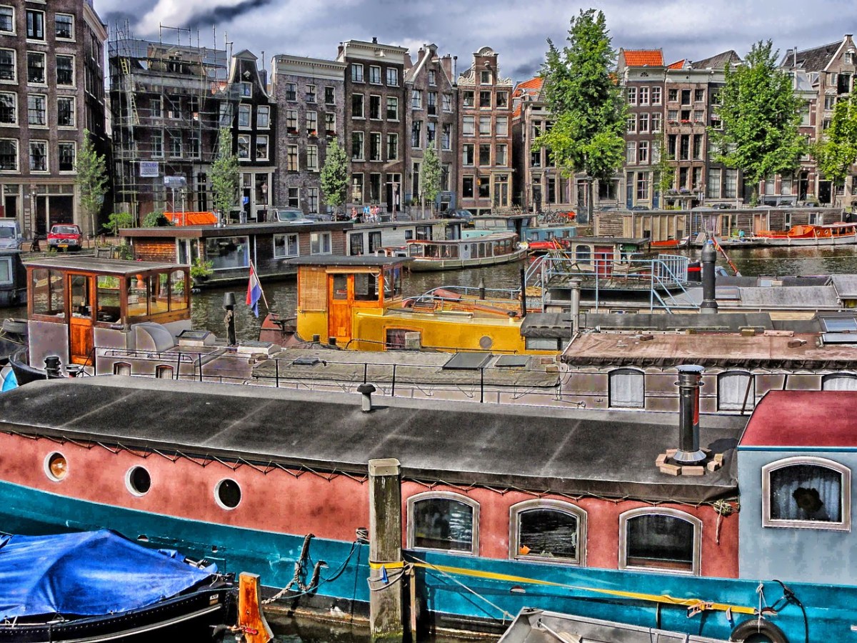 阿姆斯特丹、船、船舶免费图片