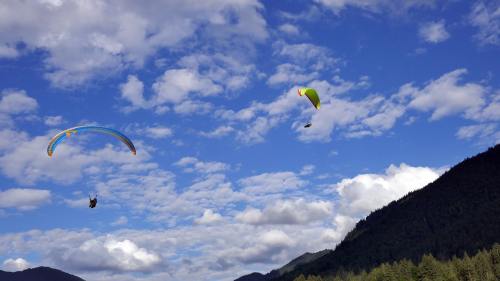 飞行、自由的感觉、滑翔伞