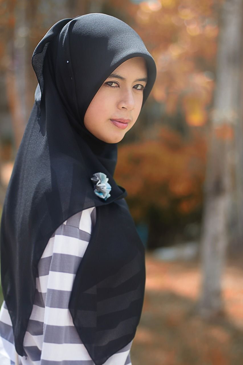 女孩围巾阿拉伯