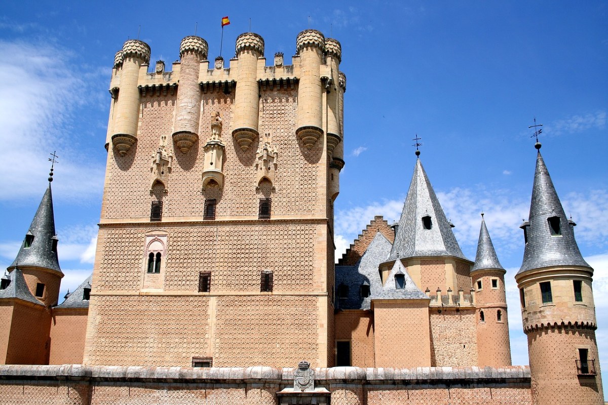 西班牙塞哥维亚的城堡建筑免费图片