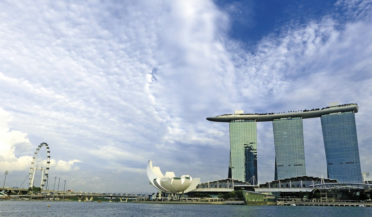 新加坡、滨海湾金沙、新加坡地标免费图片