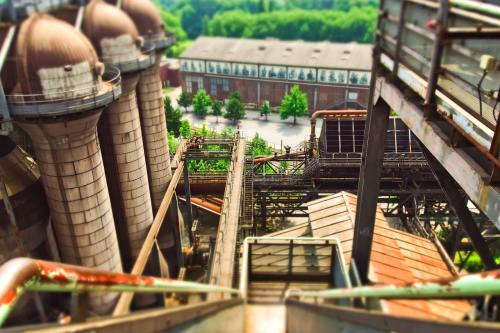 架构、钢厂、厂区建设