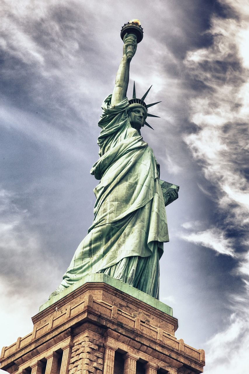 美国自由女神像背景图图片