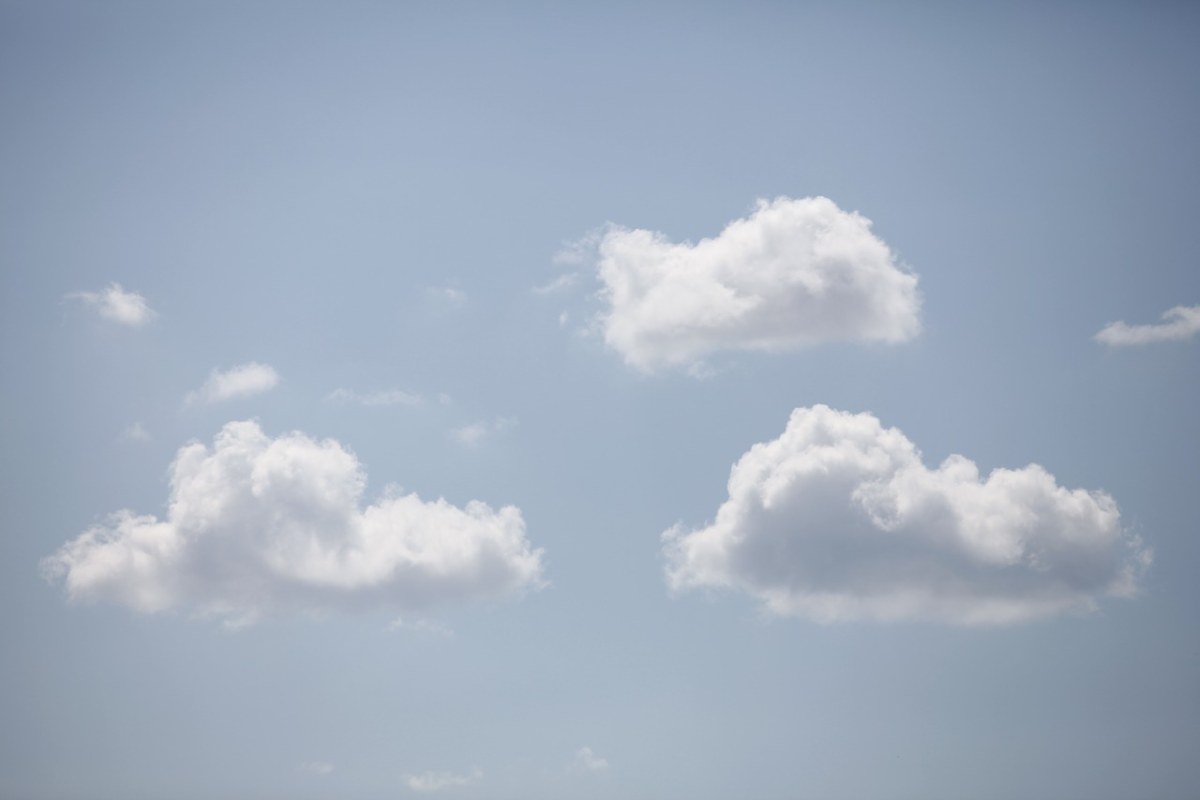 天空,雲,藍色