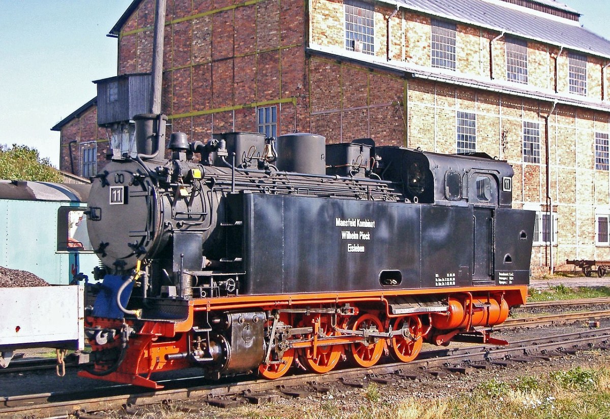 蒸汽机车、工厂铁路、修道院曼斯费尔德免费图片