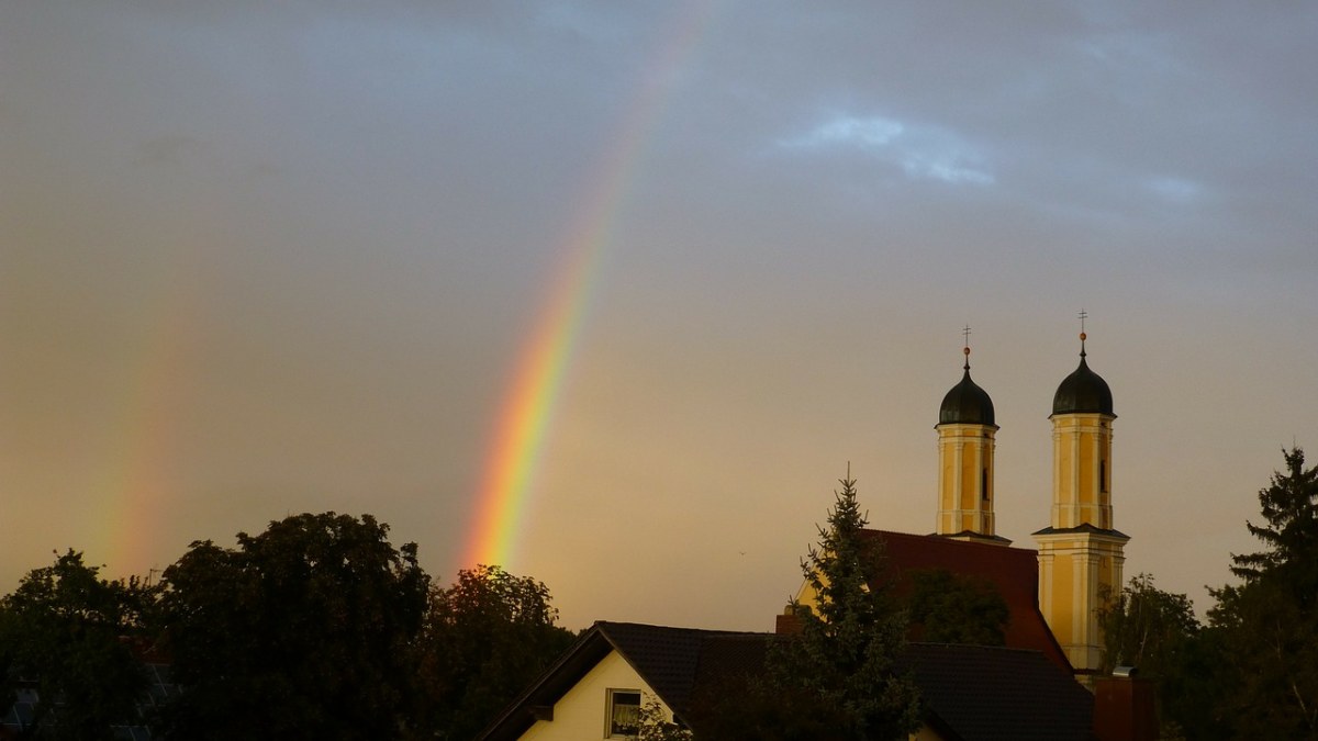 彩虹、雨、频谱免费图片