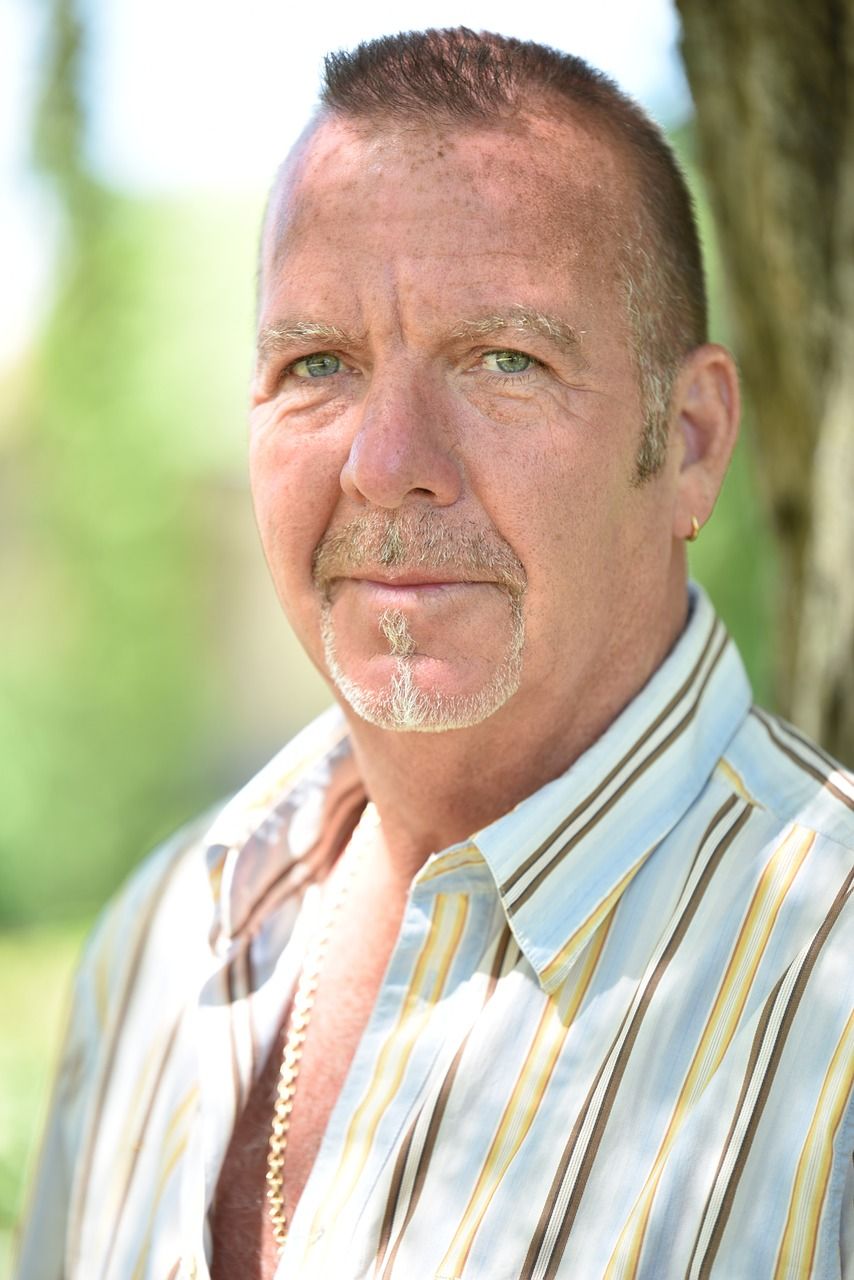 男子,老年人,不同