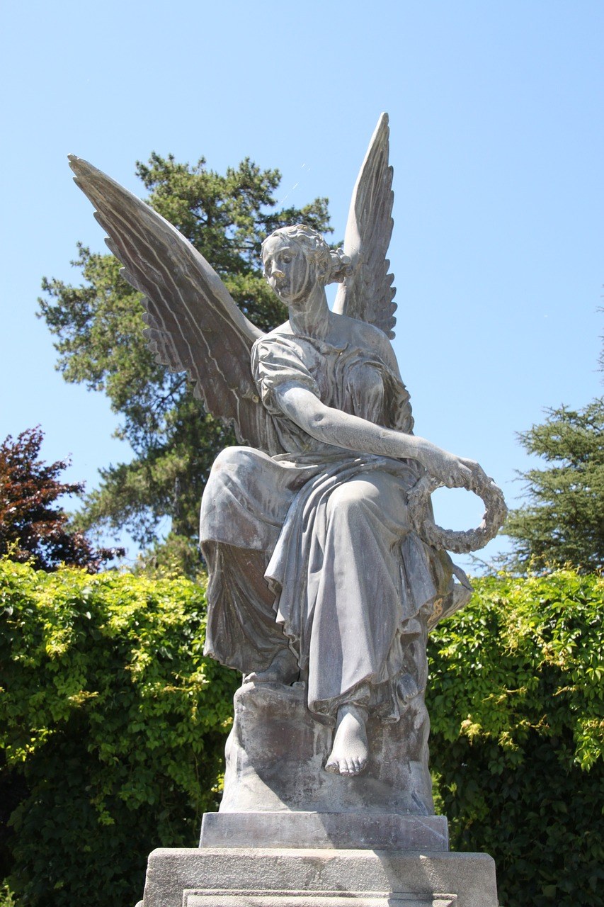 天使、雕像、数字免费图片