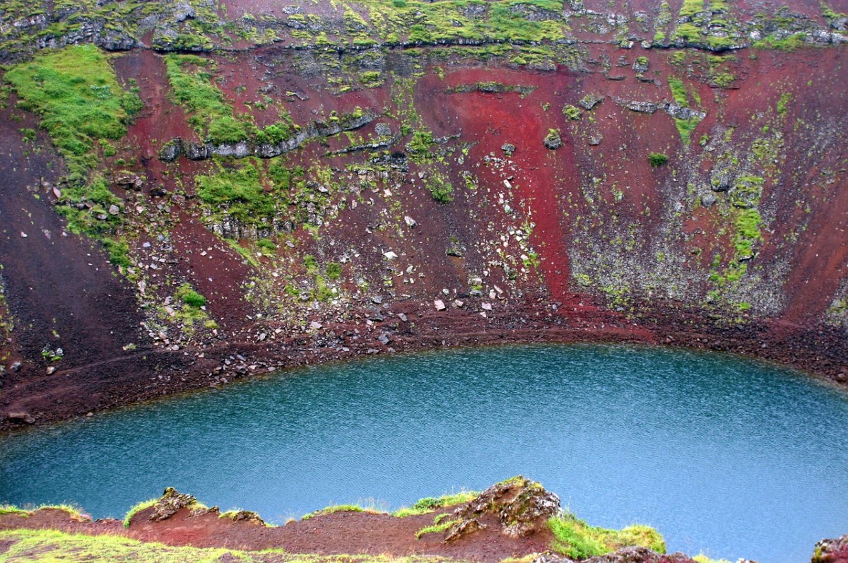 火山口湖、冰岛、火山口免费图片