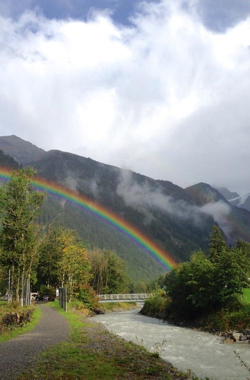 彩虹、雨、景观