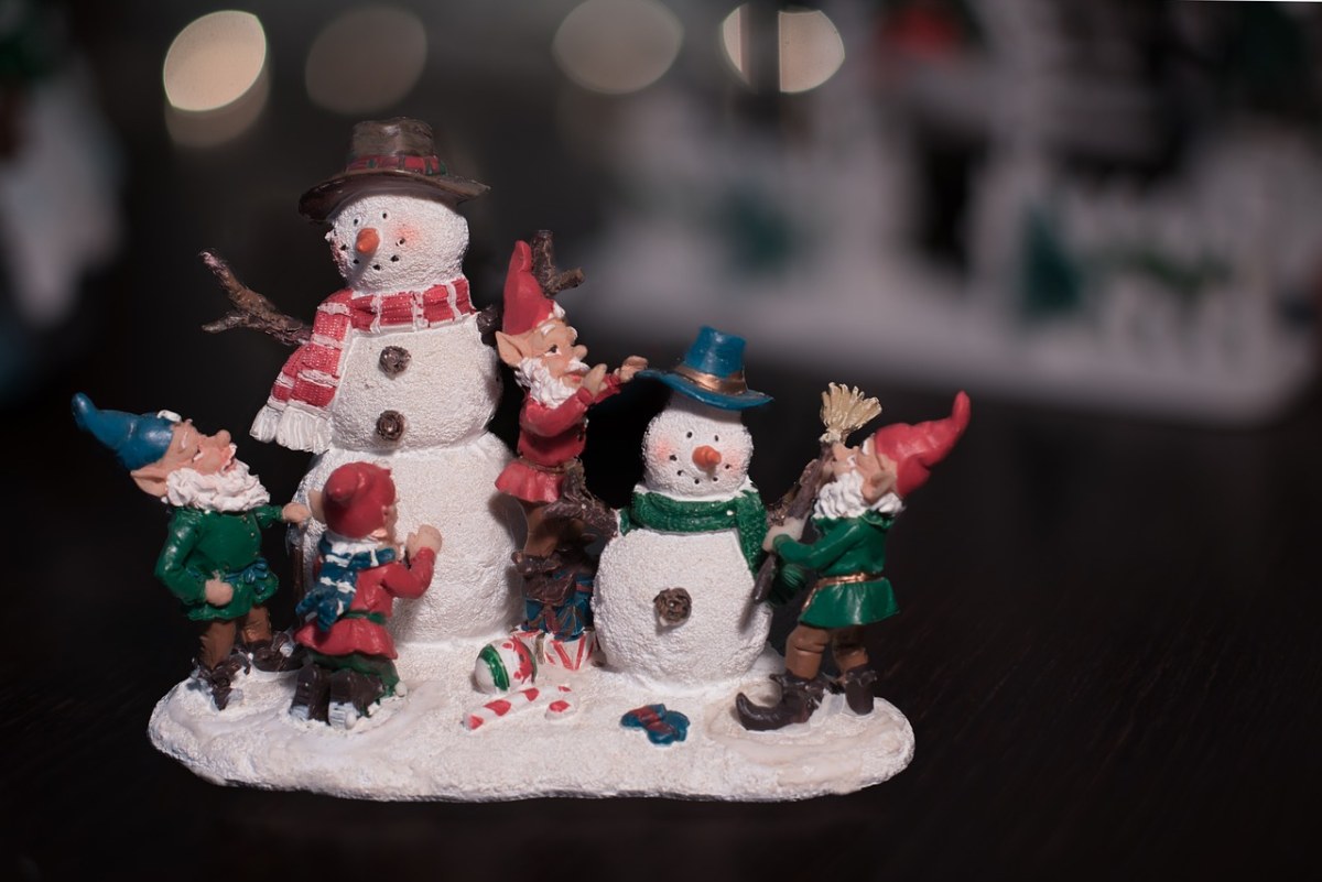 圣诞节、显示、雪人免费图片