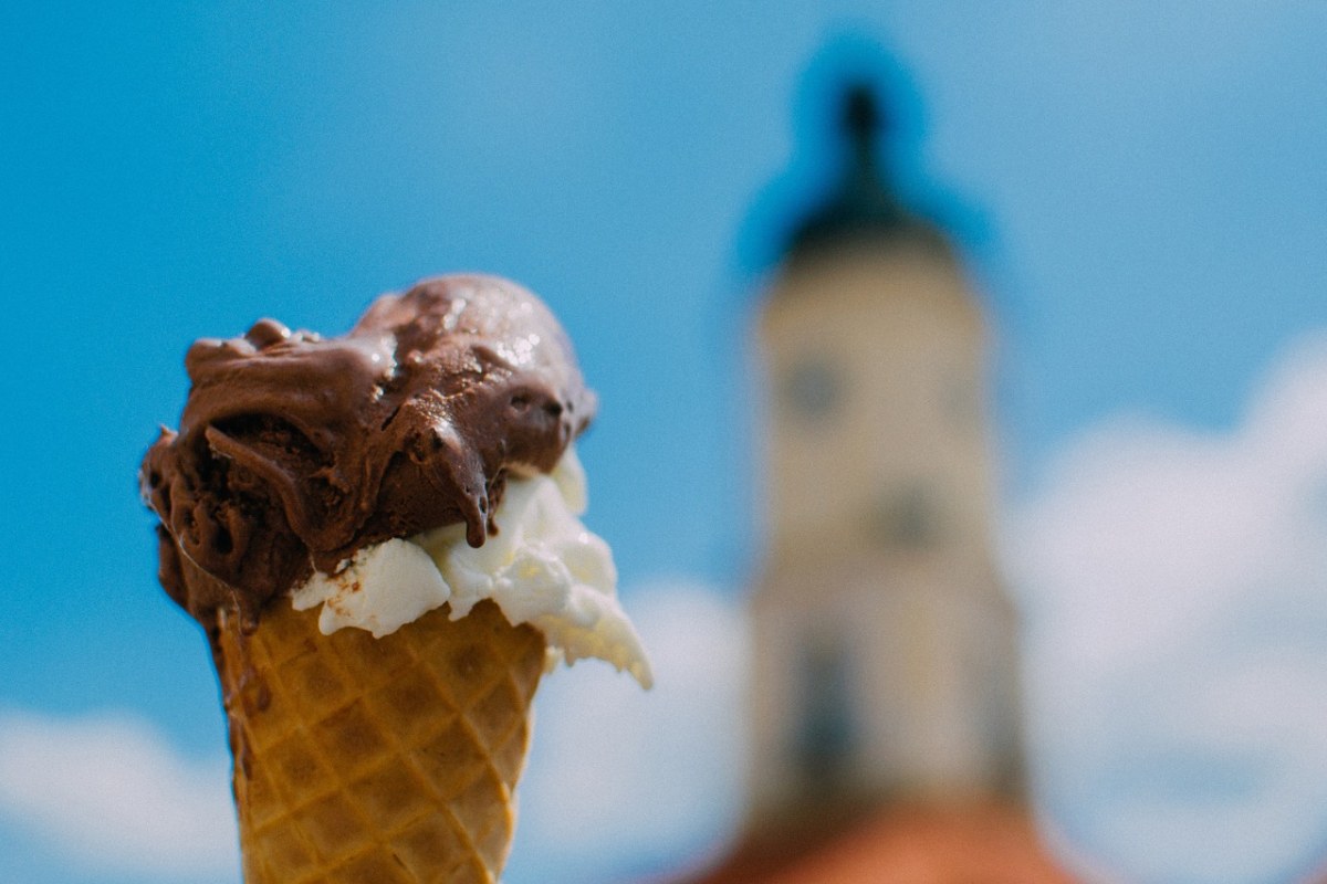 冰淇淋、锥、巧克力免费图片