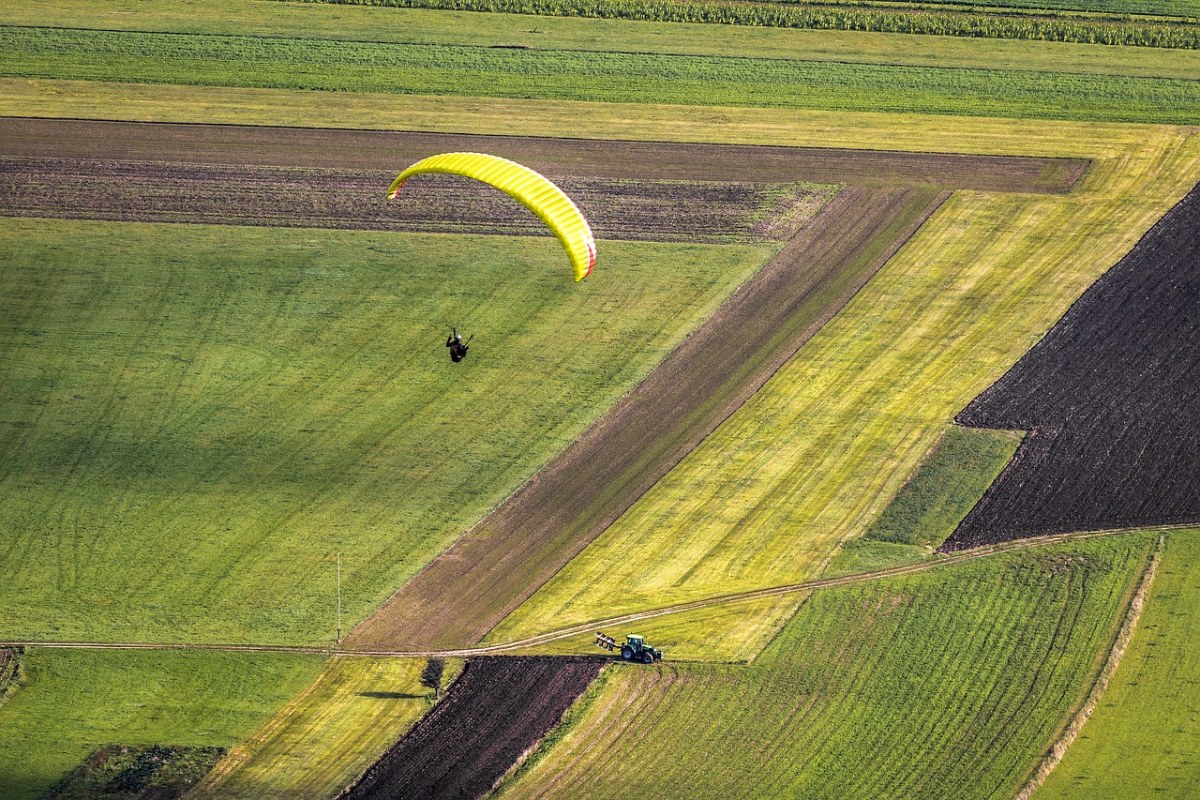 滑翔伞、飞行、自由免费图片