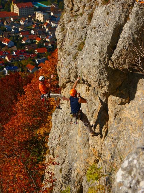 爬、岩、登山者