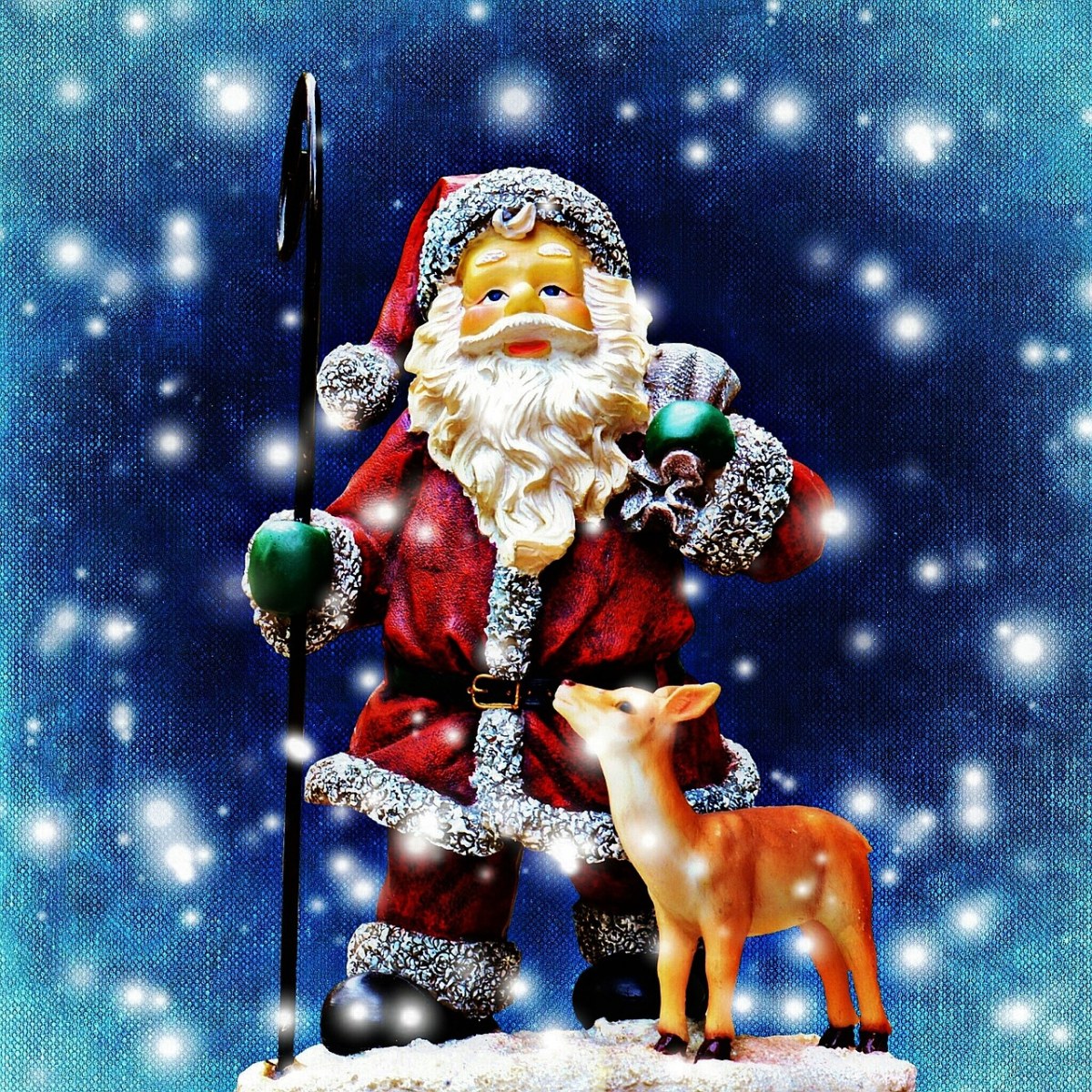 圣诞节、圣诞老人、雪免费图片