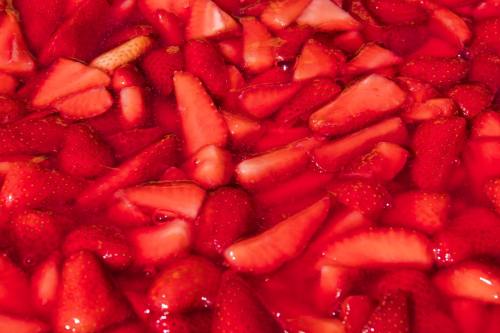 草莓蛋糕、草莓、釉