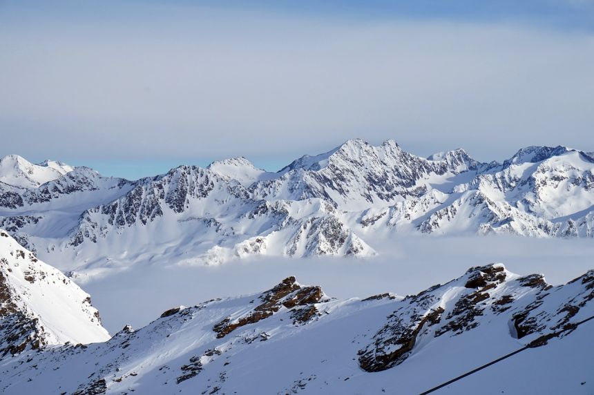 雪山冬季