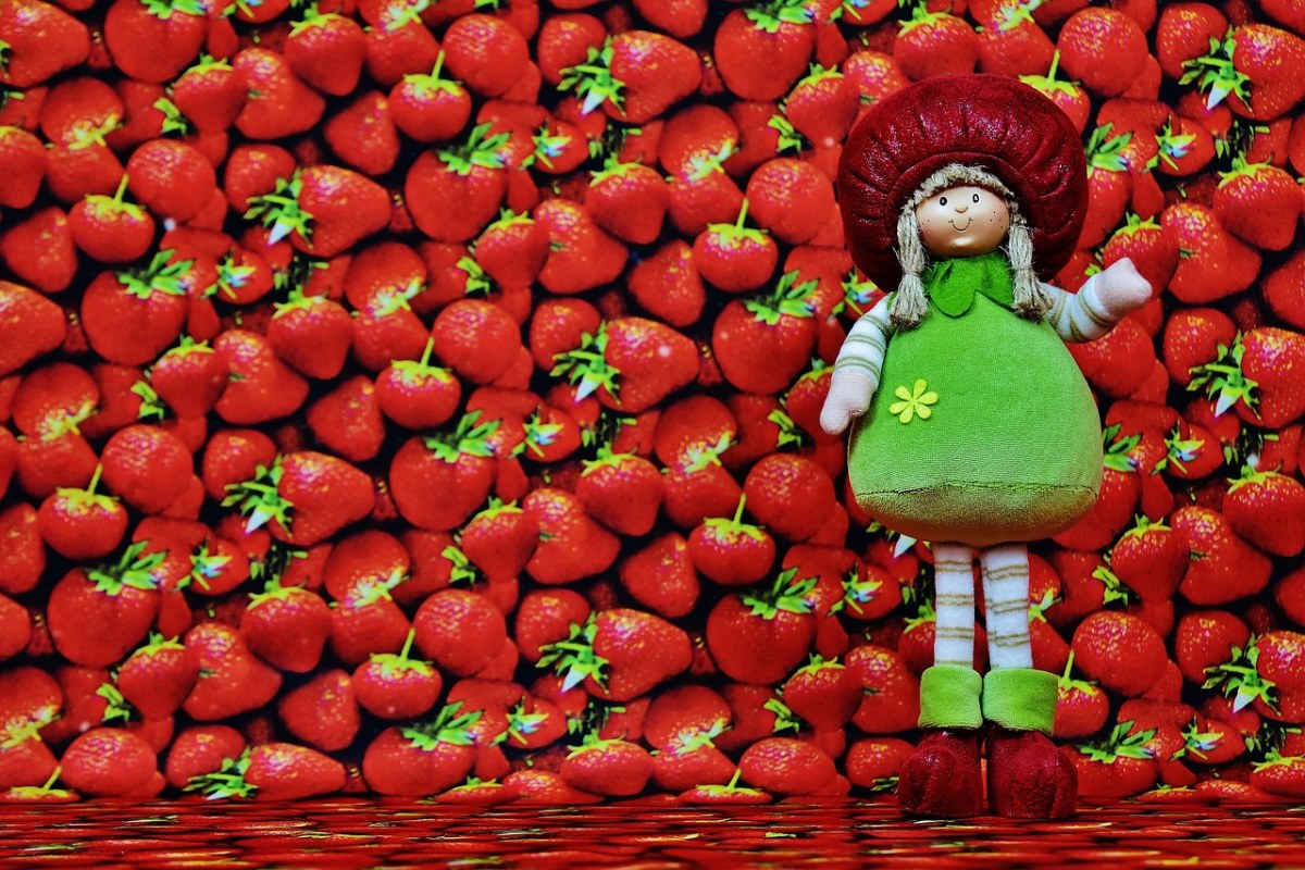 草莓、娃娃、水果免费图片