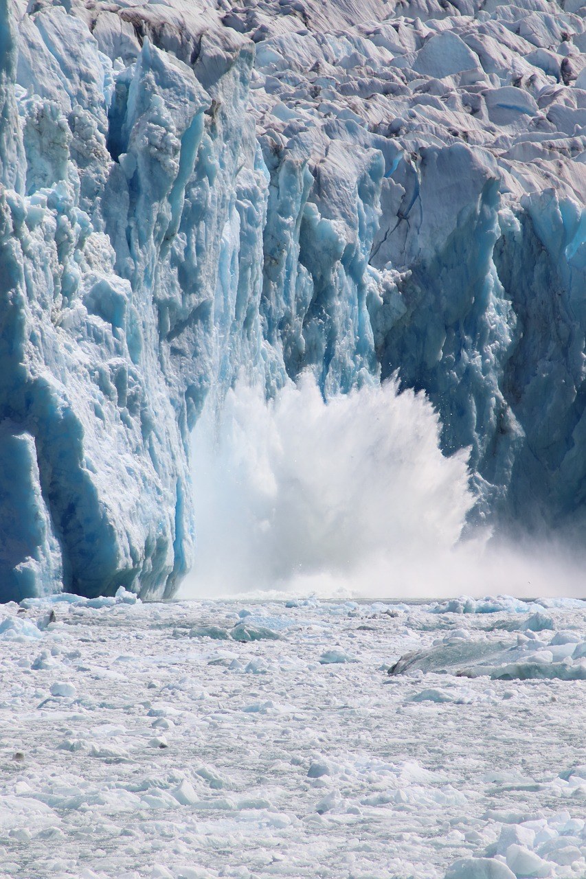 冰川、产犊、水免费图片