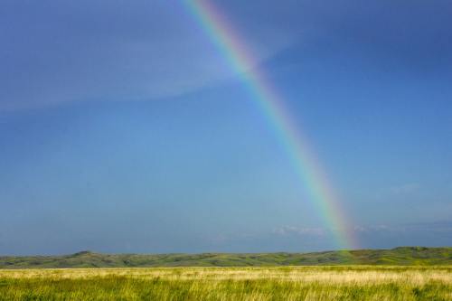 彩虹、草原、南达科他州