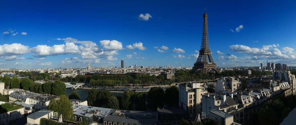巴黎、埃菲尔铁塔、全景免费图片