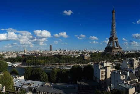 巴黎、埃菲尔铁塔、全景
