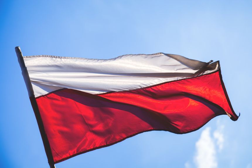 印尼波兰国旗图片