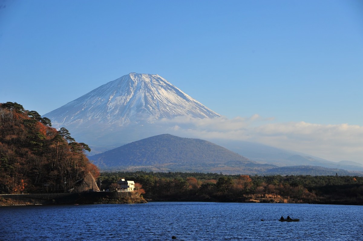 富士山、子抱富士免费图片