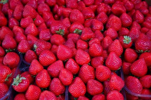 素食主义者、草莓、水果