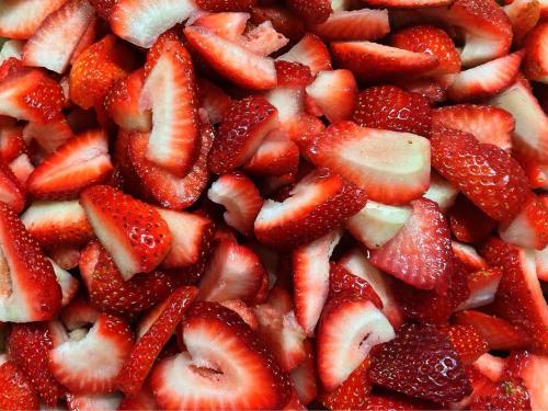 草莓、水果、食品