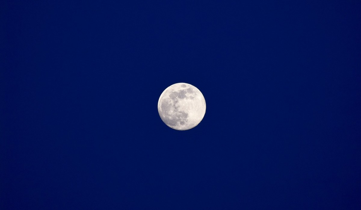 月亮、夜、天空免费图片