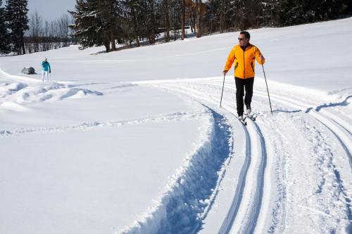 越野滑雪、径、追踪