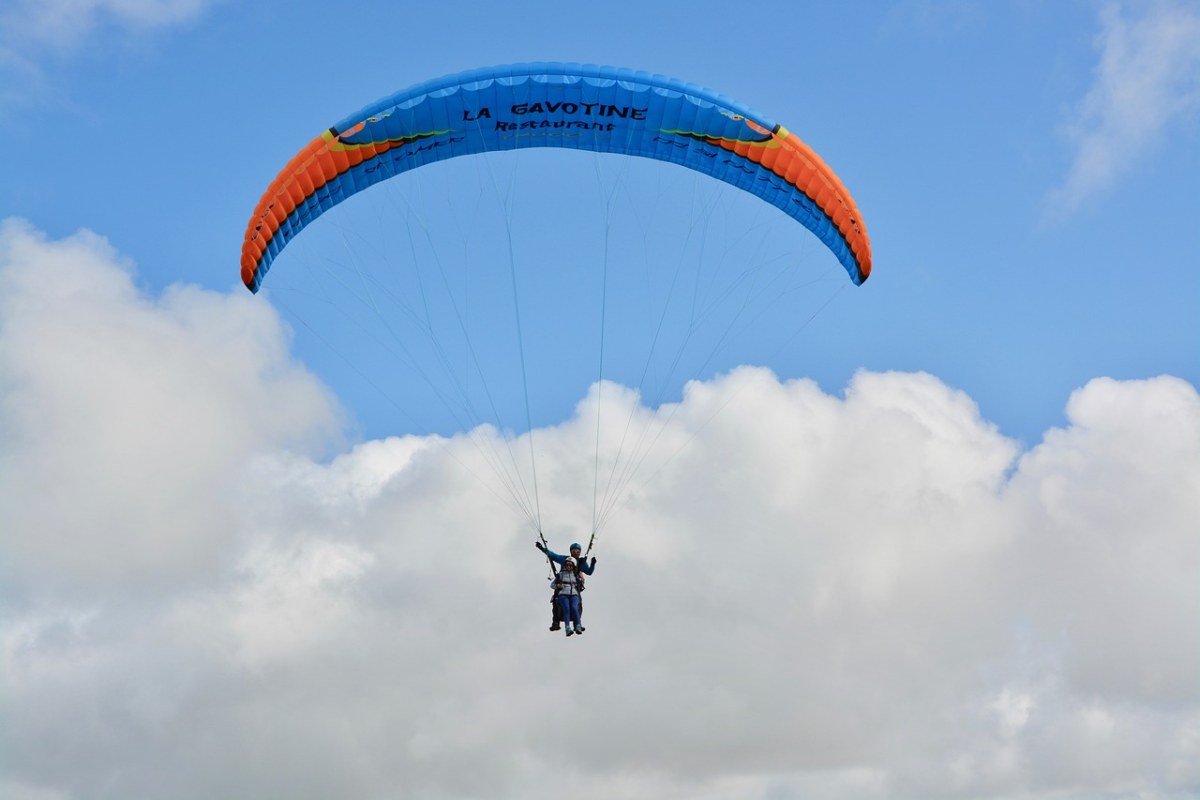滑翔伞、起飞、登陆免费图片
