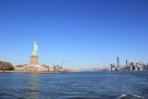 自由女神像、纽约城、曼哈顿