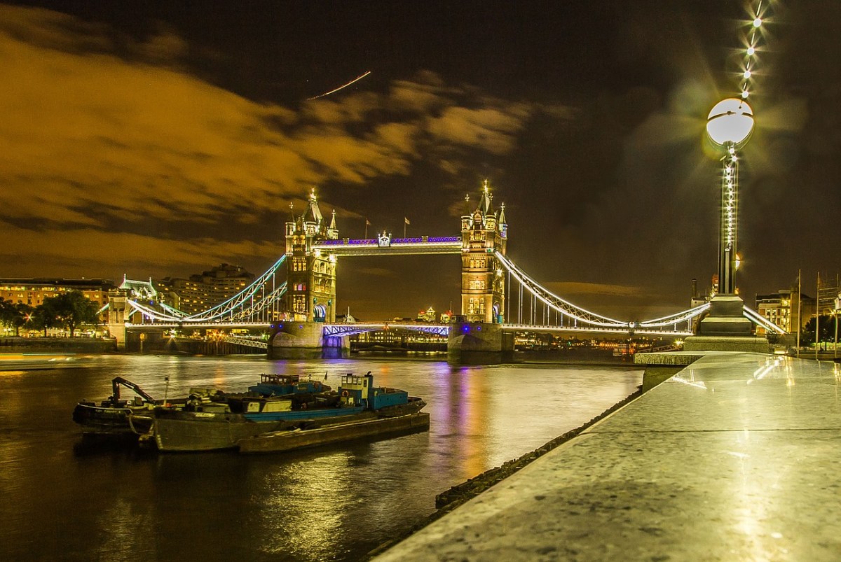 伦敦、伦敦塔桥、夜免费图片