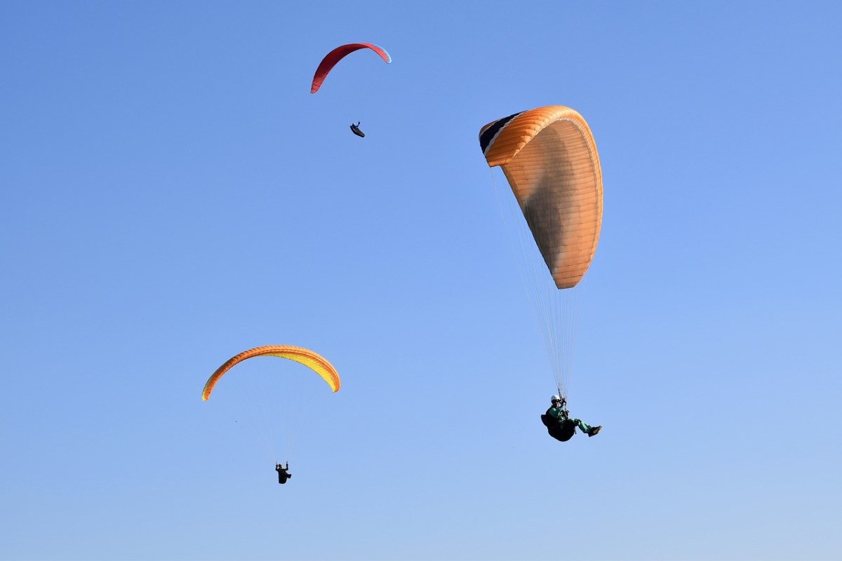 滑翔伞、船帆的滑翔伞、翅滑翔伞免费图片